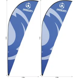 Replacement Skin Legend 3m Sharkfin Flying Banner - Set Of 2