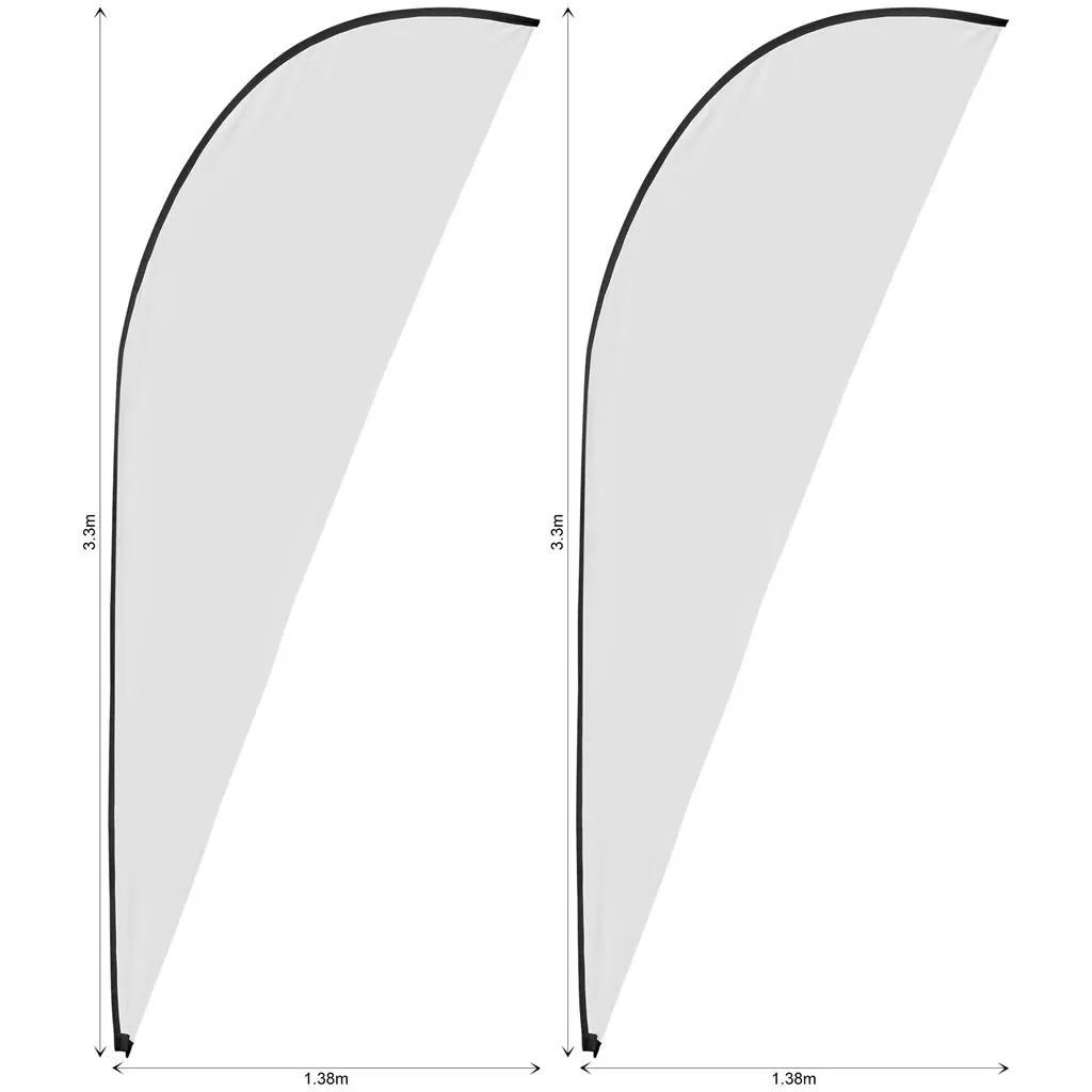 Replacement Skin Legend 3m Sharkfin Flying Banner - Set Of 2