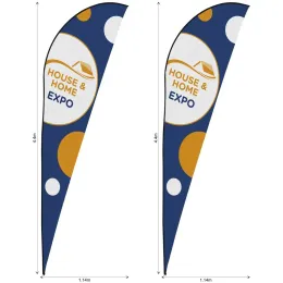 Replacement Skin Legend 4m Sharkfin Flying Banner - Set Of 2