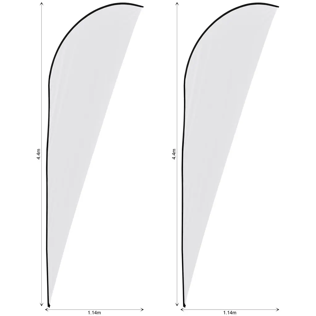 Replacement Skin Legend 4m Sharkfin Flying Banner - Set Of 2