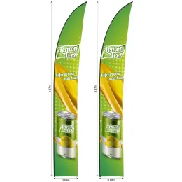 Replacement Skin Legend 4m Arcfin Flying Banner - Set Of 2