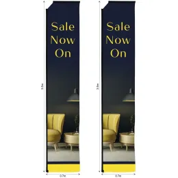 Replacement Skin Legend 4m Telescopic Flying Banner - Set Of 2