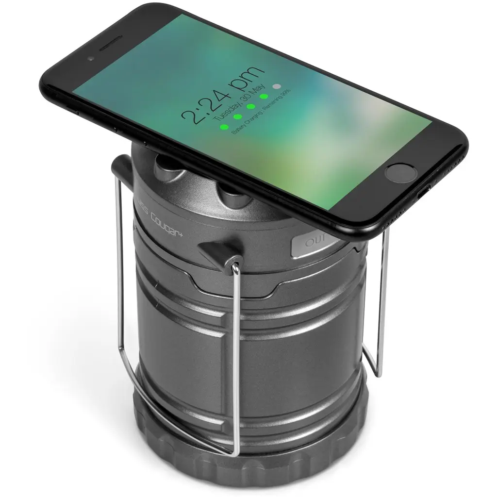 Swiss Cougar Cape Town Lantern & Wireless Charging Power Bank - 4000mAh