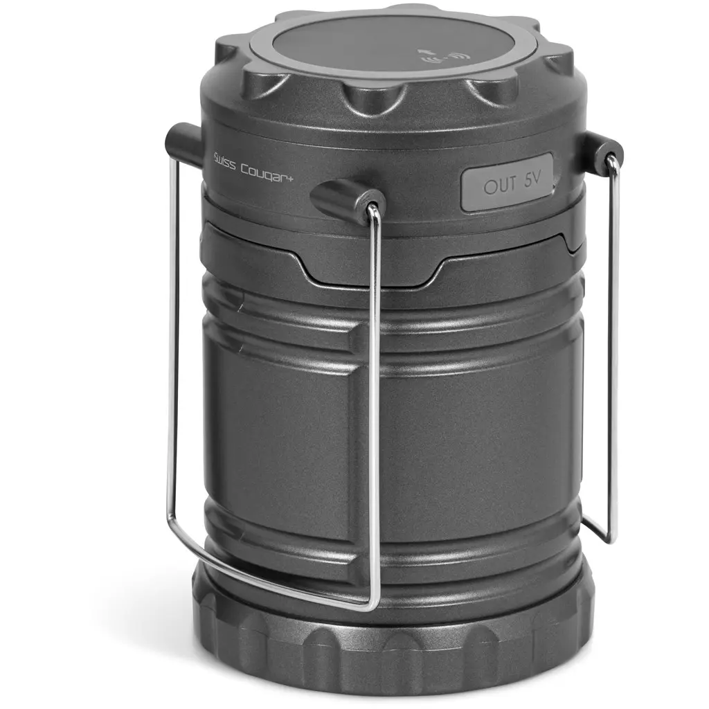 Swiss Cougar Cape Town Lantern & Wireless Charging Power Bank - 4000mAh