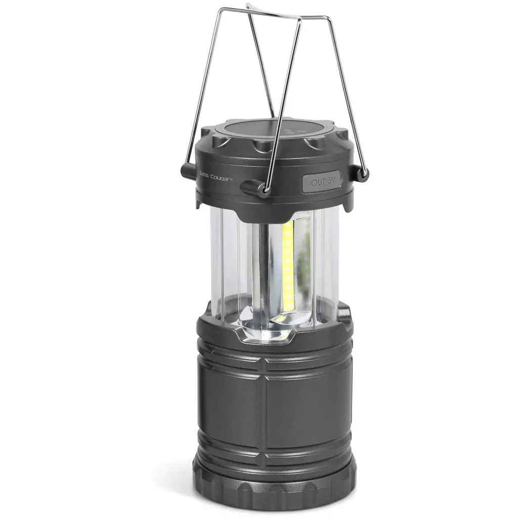 Swiss Cougar Cape Town Lantern & Wireless Charging Power Bank - 4000mAh