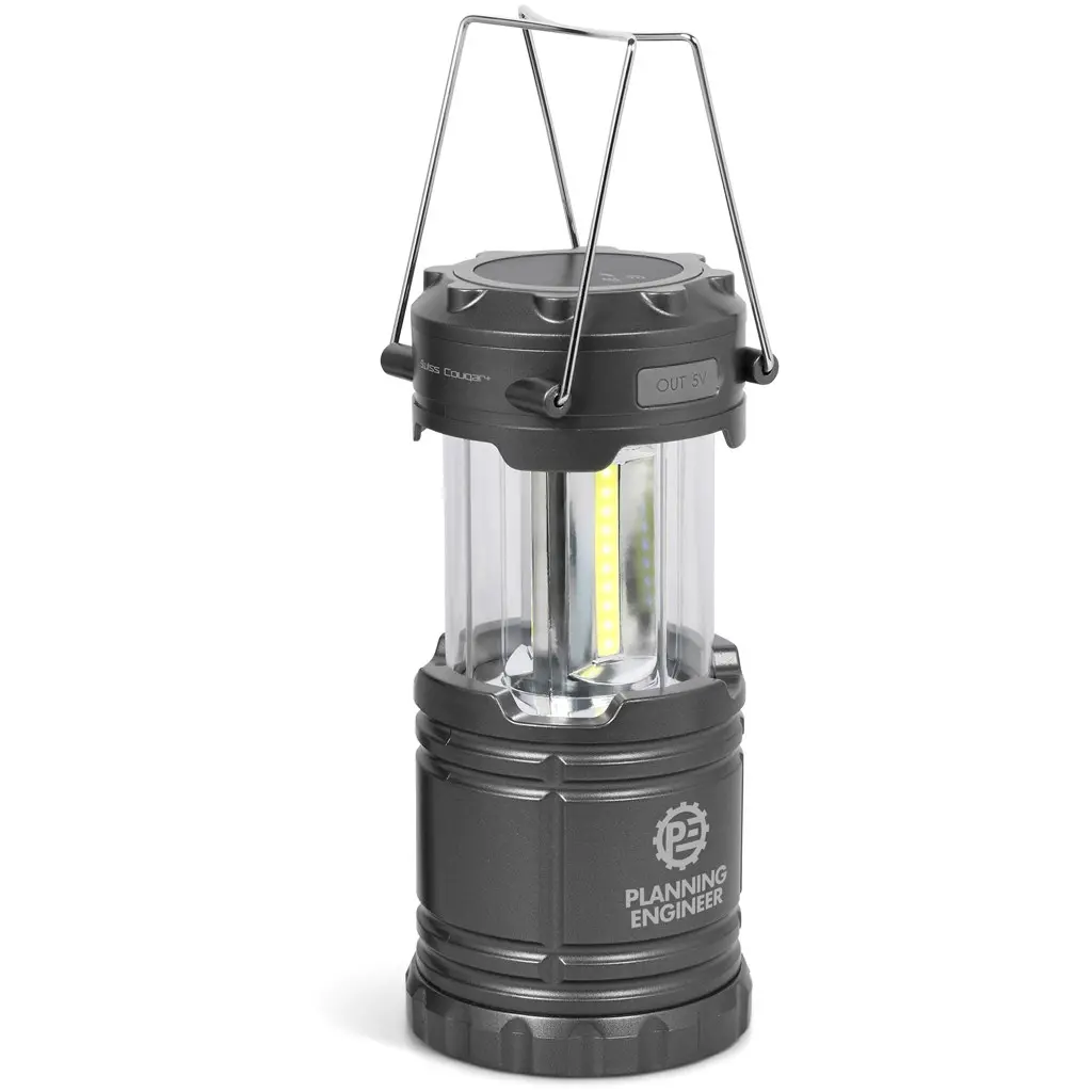 Swiss Cougar Cape Town Lantern & Wireless Charging Power Bank - 4000mAh