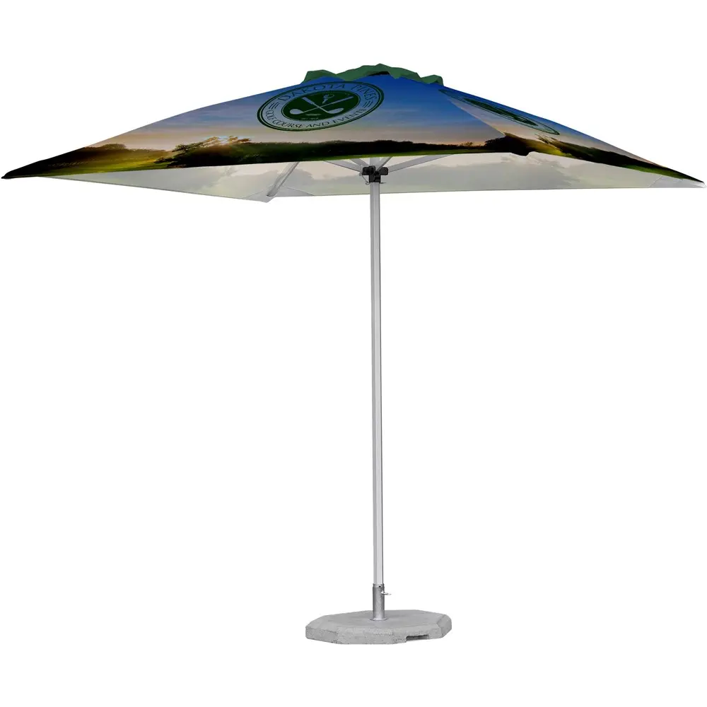 Fade Resistant Parasol Single Pole - 3m x 3m