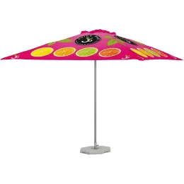 Sublimated Parasol Single Pole - 3m x 3m