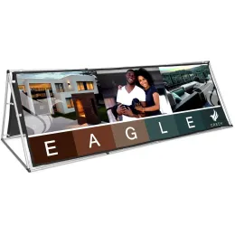 Fade Resistant A-Frame Banner With Fabric Print - 3m x 1m