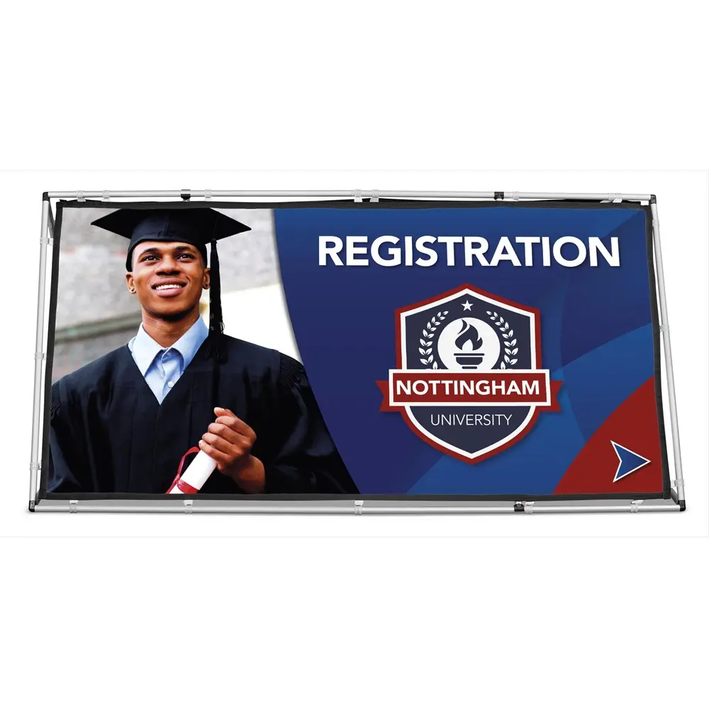 Fade Resistant A-Frame Banner With Fabric Print - 2m x 1m