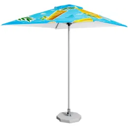 Fade Resistant Parasol Single Round Pole - 2m x 2m